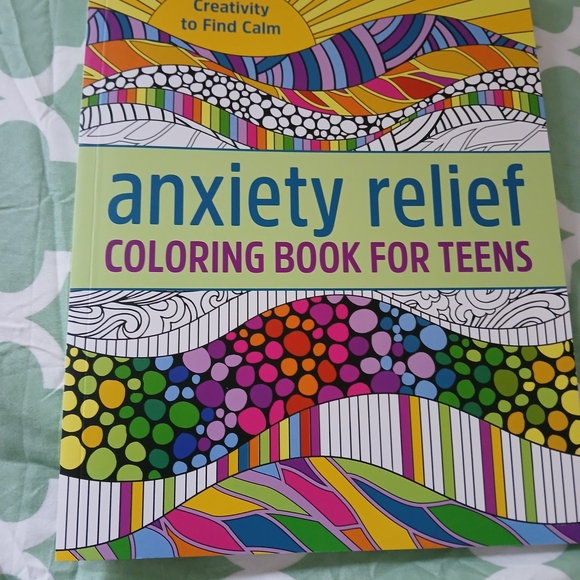 Source Unknown Anxiety Relief Coloring Book for Teens - Multicolor - Picture 1 of 1